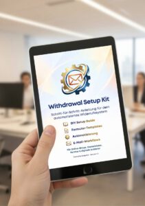 Widerruf-Button Setup Kit Produktbild (Mockup)